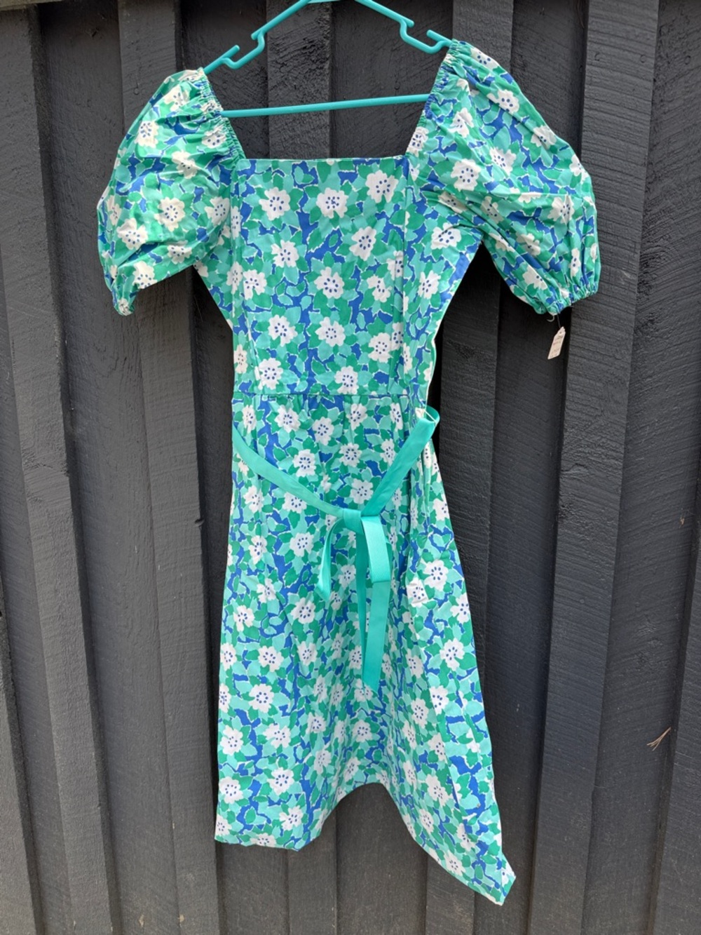 Vintage Lilly Pulitzer style,The Vested Gentress puff sleeve full skirt floral
